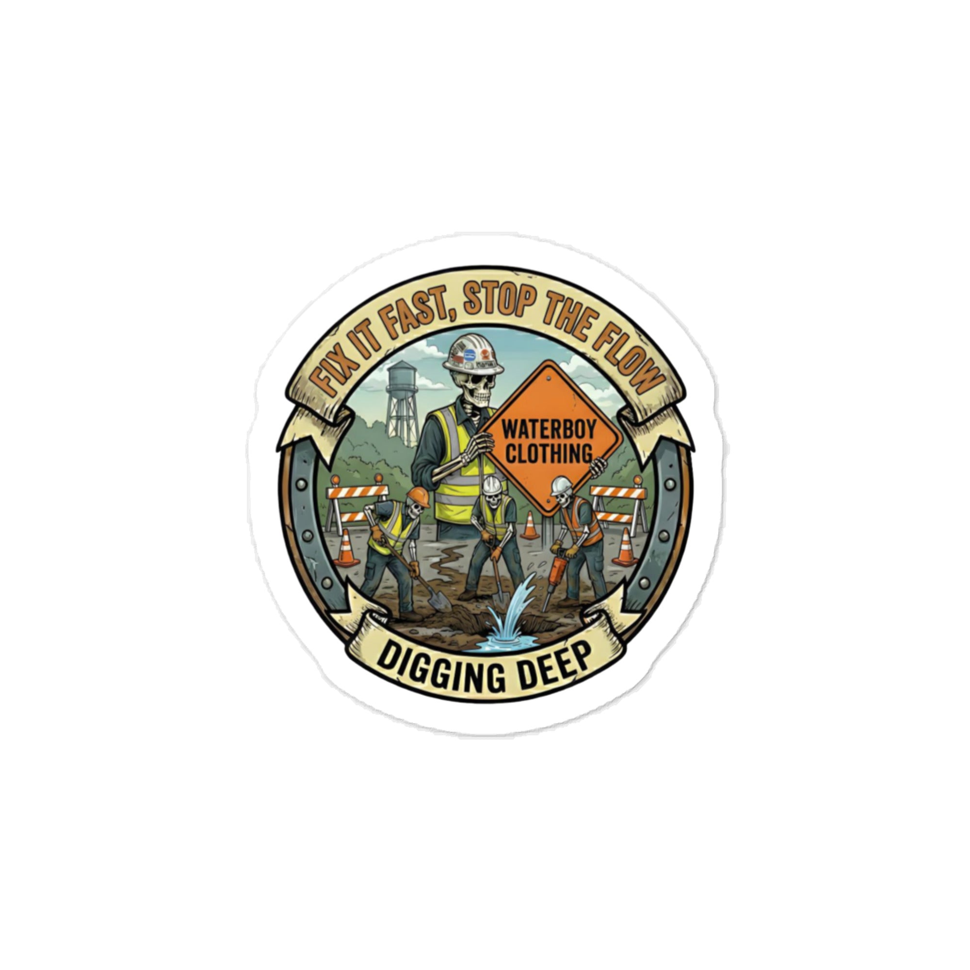 Digging Deep - Vinyl Sticker – WaterBoy Clothing